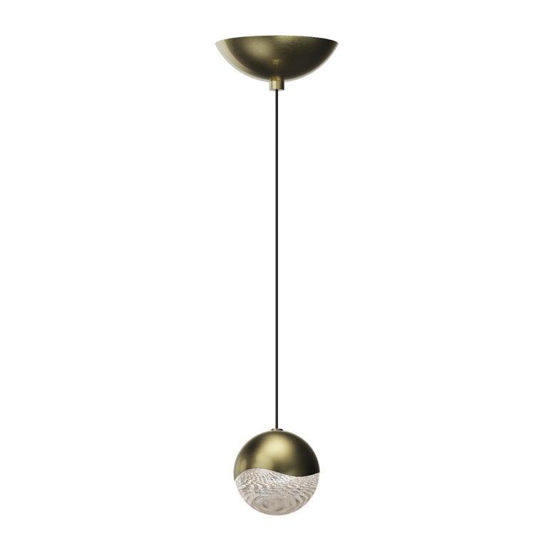 SONNEMAN Grapes Single Medium LED Brass Dome Canopy Pendant Light