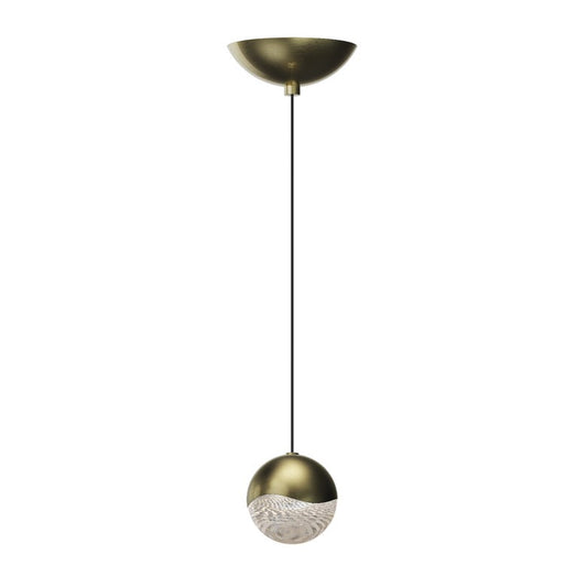 SONNEMAN Grapes Single Medium LED Brass Dome Canopy Pendant Light