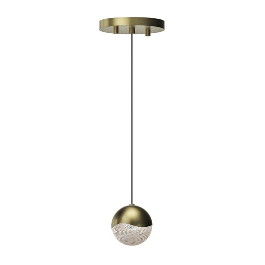SONNEMAN Grapes Single Medium LED Brass Round Canopy Pendant Light