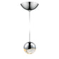 SONNEMAN Grapes Single Medium LED Polished Chrome Dome Canopy Pendant Light