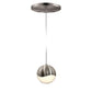 SONNEMAN Grapes Single Medium LED Satin Nickel Round Canopy Pendant Light