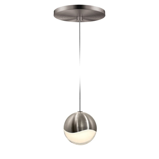 SONNEMAN Grapes Single Medium LED Satin Nickel Round Canopy Pendant Light