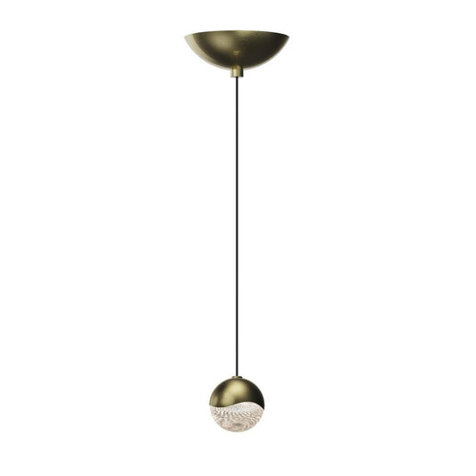 SONNEMAN Grapes Single Small LED Brass Dome Canopy Pendant Light