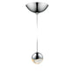 SONNEMAN Grapes Single Small LED Polished Chrome Dome Canopy Pendant Light