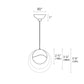 SONNEMAN Grapes Single Small LED Polished Chrome Micro Dome Canopy Pendant Light