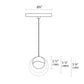 SONNEMAN Grapes Single Small LED Polished Chrome Round Canopy Pendant Light