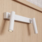 SONNEMAN Haim 2-Light LED Textured White Aimable Double Wall Lamp