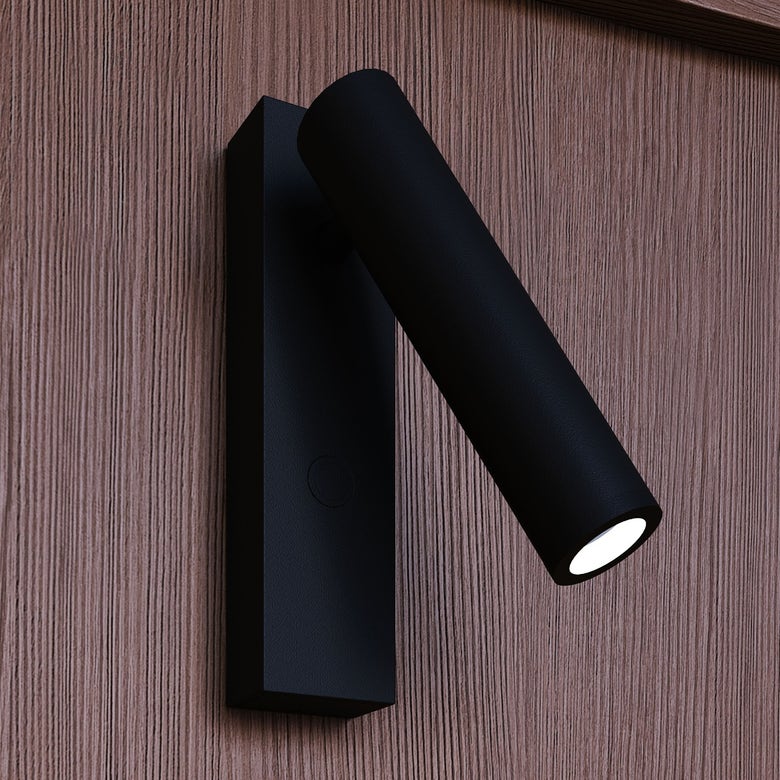 SONNEMAN Haim 2-Light Single Textured Black With Uplight Wall Sconce