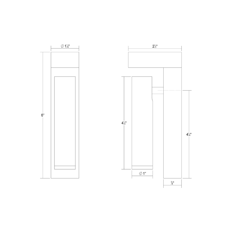 SONNEMAN Haim 2-Light Single Textured Black With Uplight Wall Sconce