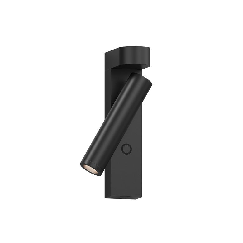 SONNEMAN Haim 2-Light Single Textured Black With Uplight Wall Sconce