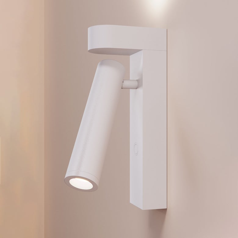 SONNEMAN Haim 2-Light Single Textured White With Uplight Wall Sconce