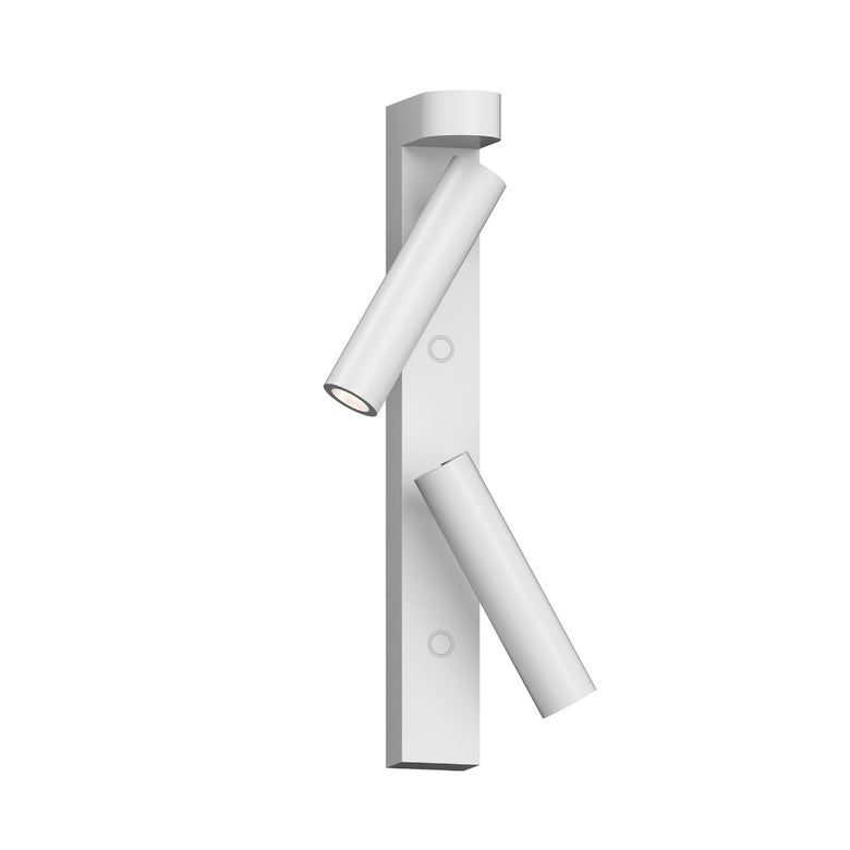 SONNEMAN Haim 3-Light Double Textured White With Uplight Wall Sconce