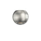 SONNEMAN Hemisphere 1-Light LED Natural Anodized Clear Acrylic Shade Surface Flush Mount Lighting