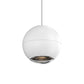 SONNEMAN Hemisphere 1-Light LED Textured White Clear Acrylic Shade Pendant Light
