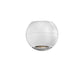 SONNEMAN Hemisphere 1-Light LED Textured White Clear Acrylic Shade Surface Flush Mount Lighting