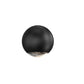 SONNEMAN Hemisphere One-Sided 1-Light LED Textured Black Clear Acrylic Shade Wall Sconce