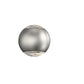 SONNEMAN Hemisphere Two-Sided 2-Light LED Natural Anodized Clear Acrylic Shade Wall Sconce