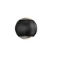 SONNEMAN Hemisphere Two-Sided 2-Light LED Textured Black Clear Acrylic Shade Wall Sconce