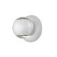 SONNEMAN Hemisphere Two-Sided 2-Light LED Textured White Clear Acrylic Shade Wall Sconce