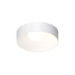 SONNEMAN Ilios 14" 1-Light LED Satin White Frosted Acrylic Shade Surface Flush Mount Lighting