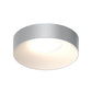 SONNEMAN Ilios 18" 1-Light LED Dove Gray Frosted Acrylic Shade Surface Flush Mount Lighting