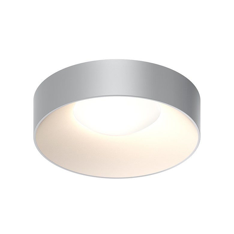 SONNEMAN Ilios 18" 1-Light LED Dove Gray Frosted Acrylic Shade Surface Flush Mount Lighting