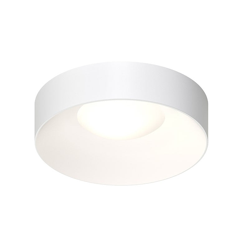 SONNEMAN Ilios 18" 1-Light LED Satin White Frosted Acrylic Shade Surface Flush Mount Lighting