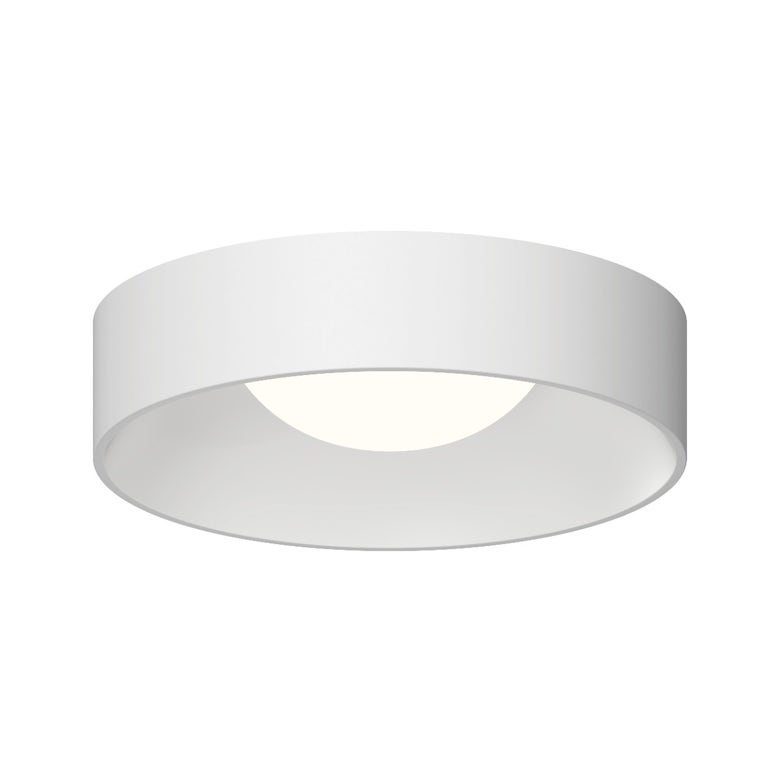 SONNEMAN Ilios 22" 1-Light LED 3500K Satin White Frosted Acrylic Shade Surface Flush Mount Lighting