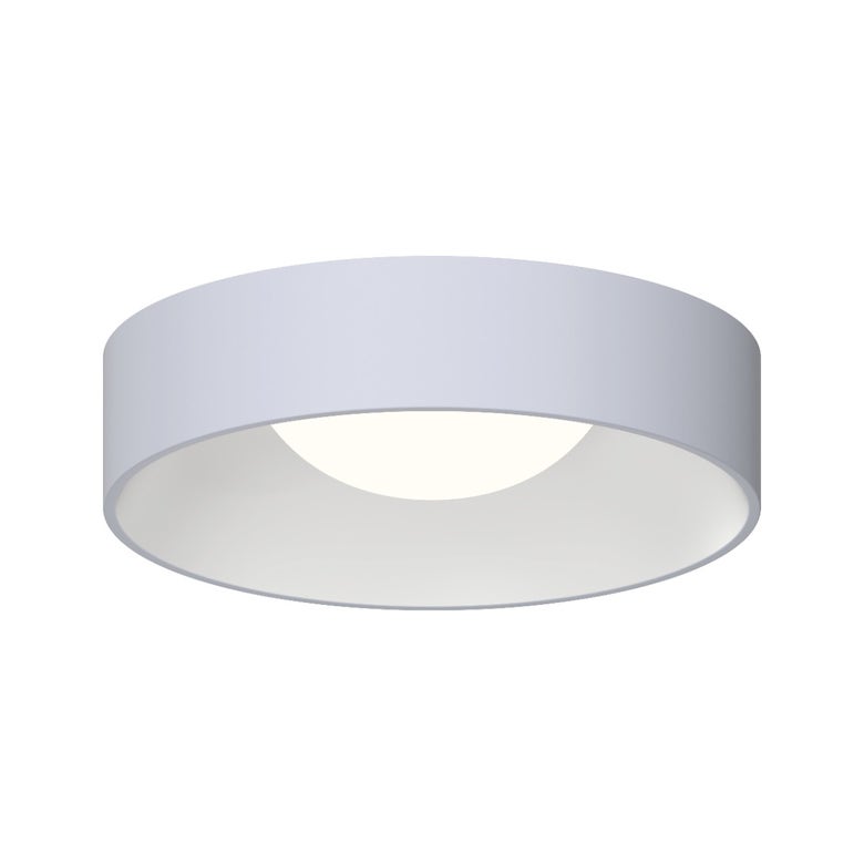 SONNEMAN Ilios 22" 1-Light LED Dove Gray Frosted Acrylic Shade Surface Flush Mount Lighting