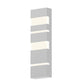 SONNEMAN Jazz Notes 21" 1-Light LED Textured White Aluminum With Optical Acrylic Shade Wall Sconce