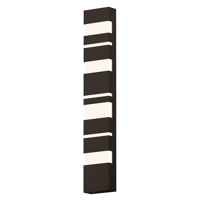 SONNEMAN Jazz Notes 36" 1-Light LED Textured Bronze Aluminum With Optical Acrylic Shade Wall Sconce