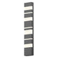 SONNEMAN Jazz Notes 36" 1-Light LED Textured Gray Aluminum With Optical Acrylic Shade Wall Sconce