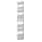 SONNEMAN Jazz Notes 36" 1-Light LED Textured White Aluminum With Optical Acrylic Shade Wall Sconce