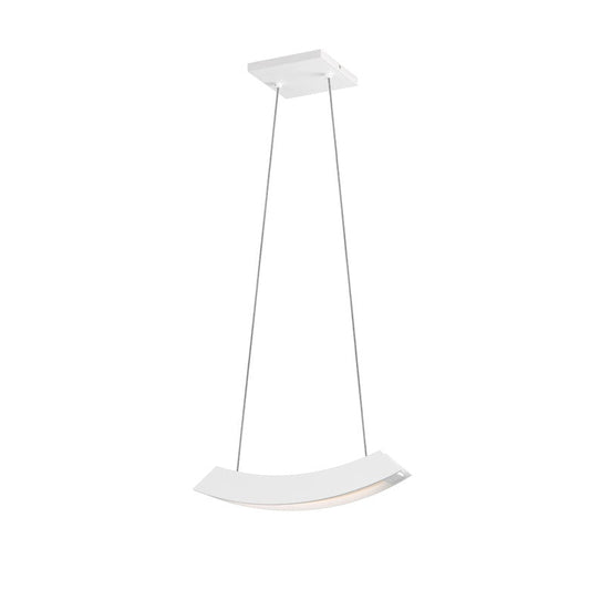 SONNEMAN Kabu 12" LED Textured White Linear Pendant Light
