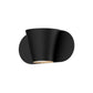 SONNEMAN Kaliko 1-Light LED Textured Black Aluminum Shade Wall Sconce