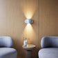 SONNEMAN Kaliko 1-Light LED Textured White Aluminum Shade Wall Sconce