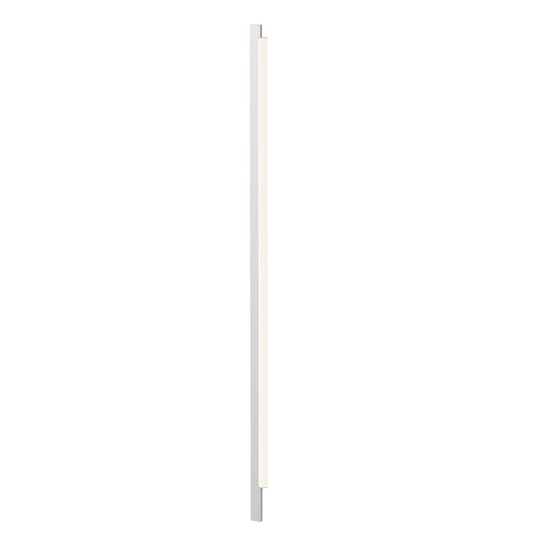 SONNEMAN Keel 1-Light LED Bright Satin Aluminum Optical Acrylic Shade Linear Wall Lamp