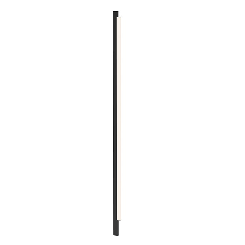 SONNEMAN Keel 1-Light LED Satin Black Optical Acrylic Shade Linear Wall Lamp