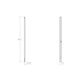 SONNEMAN Keel 1-Light LED Satin White Optical Acrylic Shade Linear Wall Lamp