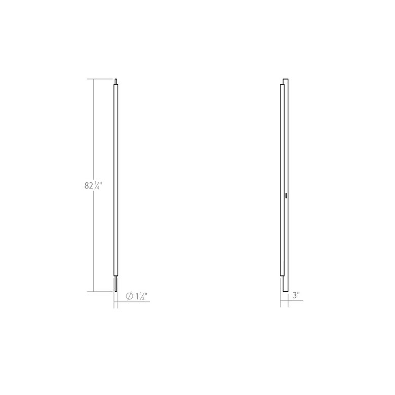 SONNEMAN Keel 1-Light LED Satin White Optical Acrylic Shade Linear Wall Lamp