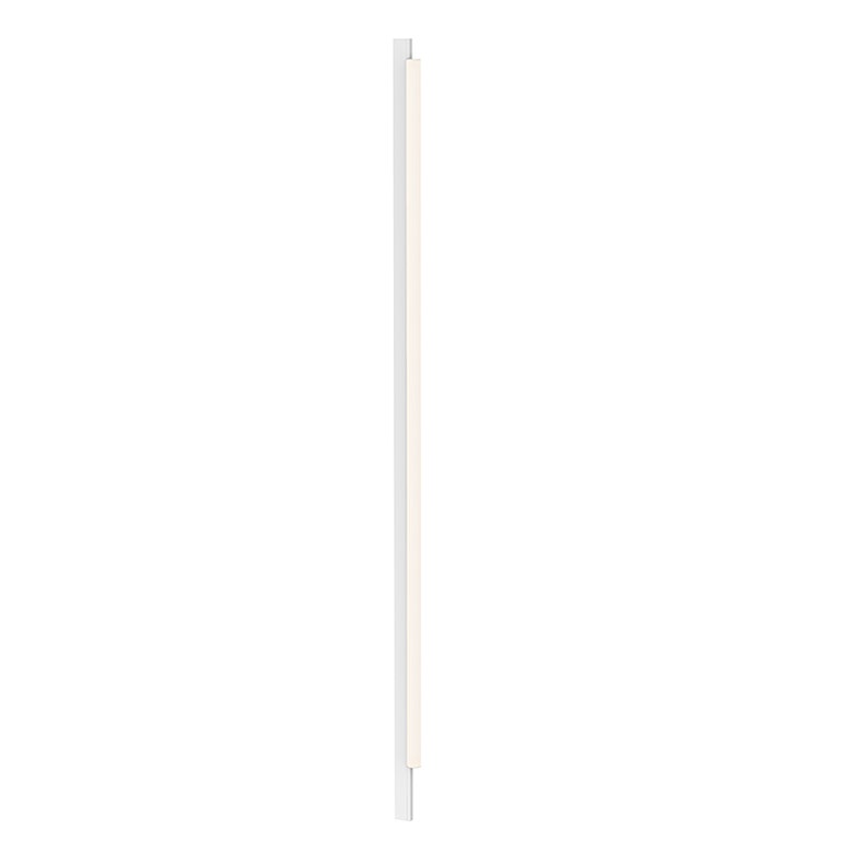 SONNEMAN Keel 1-Light LED Satin White Optical Acrylic Shade Linear Wall Lamp