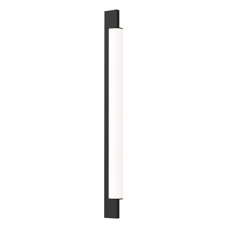 SONNEMAN Keel 22" 1-Light LED Satin Black Optical Acrylic Vanity Bath Bar Lighting