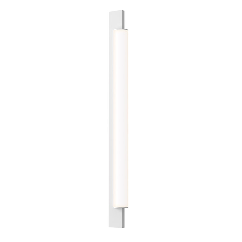 SONNEMAN Keel 22" 1-Light LED Satin White Optical Acrylic Vanity Bath Bar Lighting