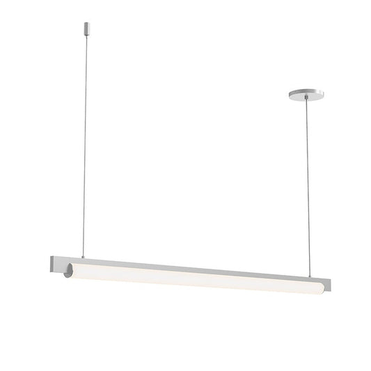 SONNEMAN Keel 44" 1-Light LED Bright Satin Aluminum Linear Suspension Pendant Light With 20FT Cord Length