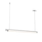 SONNEMAN Keel 44" 1-Light LED Bright Satin Aluminum Linear Suspension Pendant Light