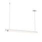 SONNEMAN Keel 44" 1-Light LED Satin White Linear Suspension Pendant Light