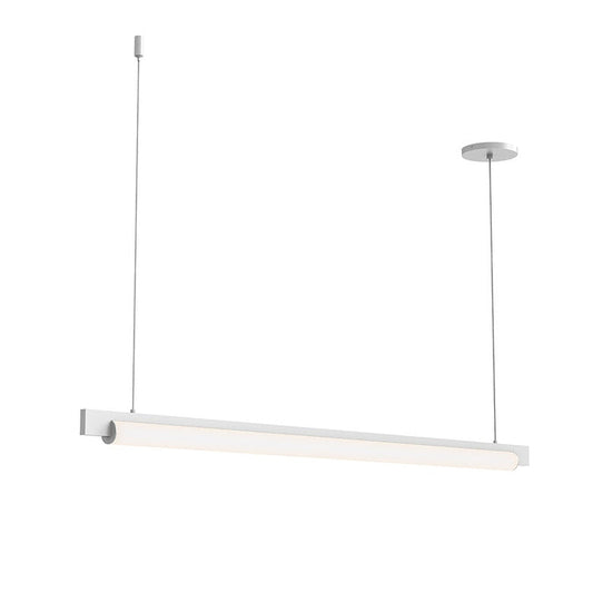 SONNEMAN Keel 44" 1-Light LED Satin White Linear Suspension Pendant Light