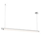 SONNEMAN Keel 60" 1-Light LED Bright Satin Aluminum Linear Suspension Pendant Light