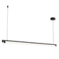 SONNEMAN Keel 60" 1-Light LED Satin Black Linear Suspension Pendant Light