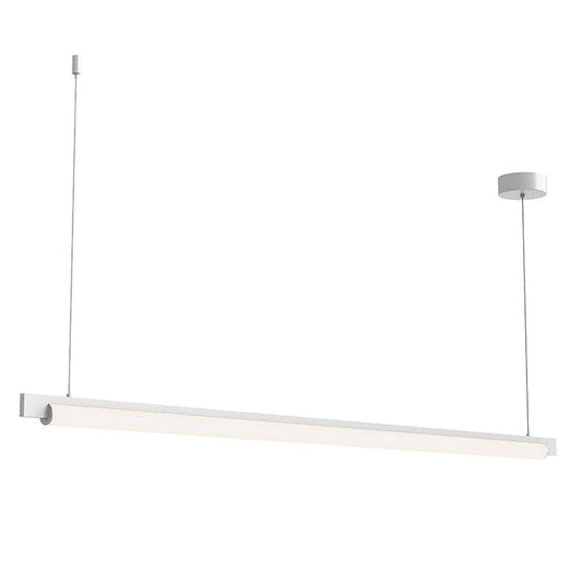 SONNEMAN Keel 60" 1-Light LED Satin White Linear Suspension Pendant Light
